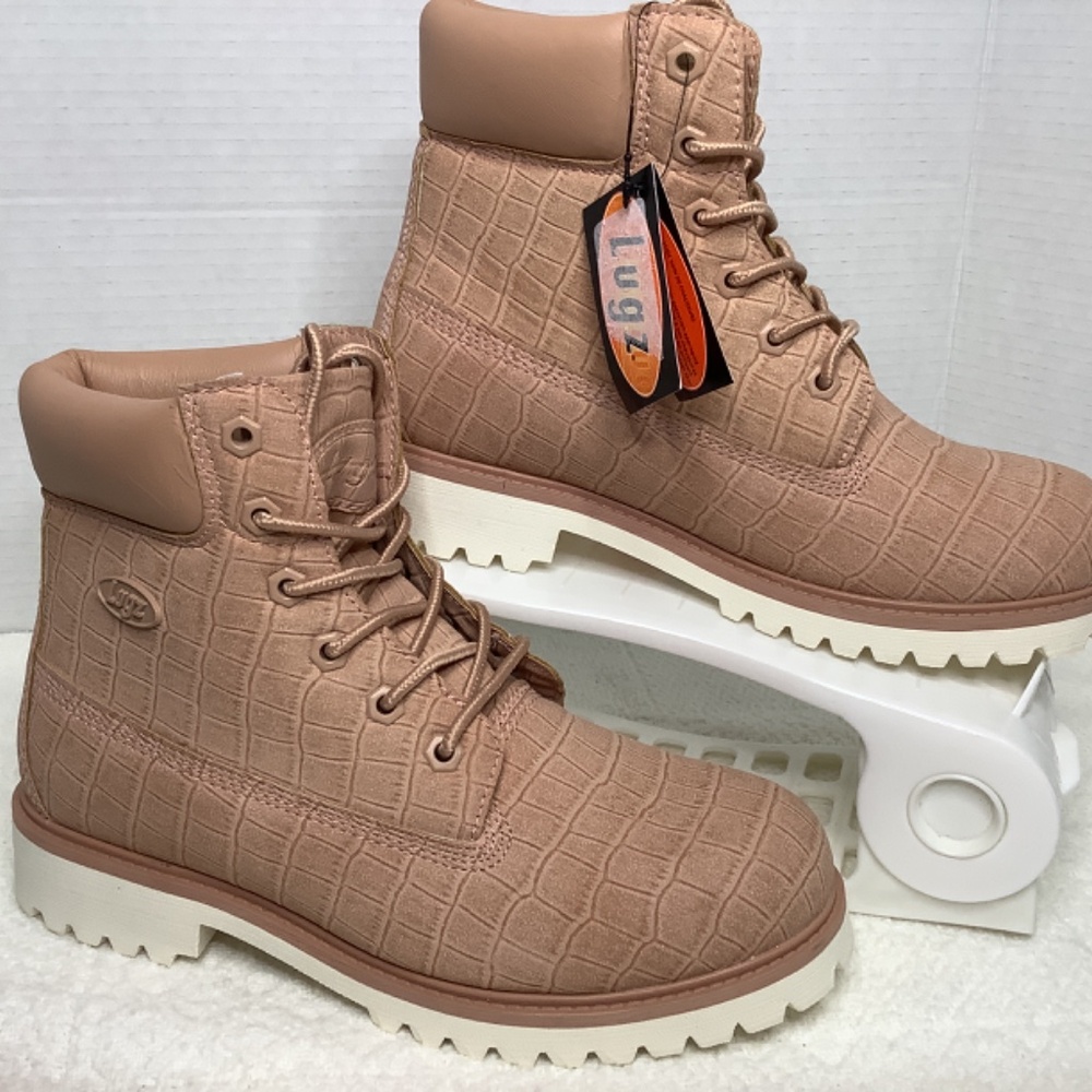 NWT LUGZ ankle booties camel/beige moto combat - Picture 3 of 15